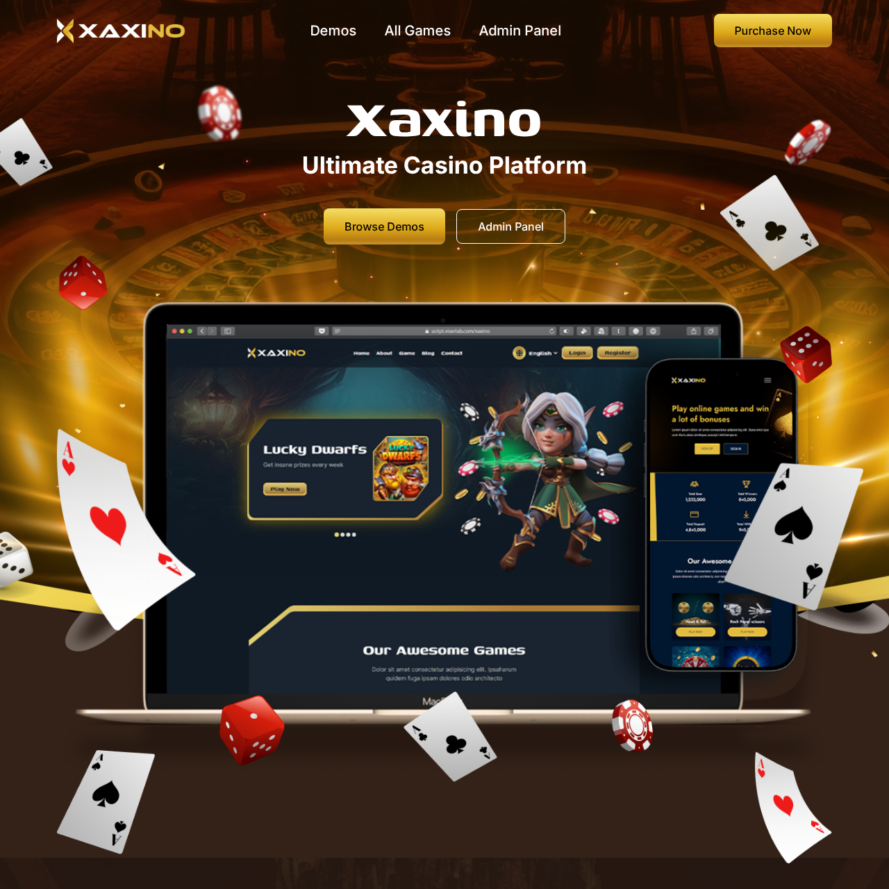 Xaxino - Ultimate Casino Platform Script/Code