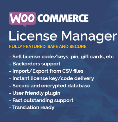 WooCommerce License Manager Plugin