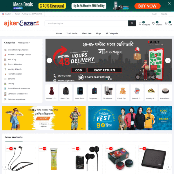 (Ecom-16) Multivendor Ecommerce Source Code / Script